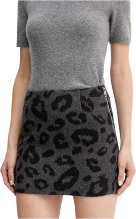 Silvian Heach Garcia Rok - Dames - Korte rokken - Grijs - L - Wol - Rokken
