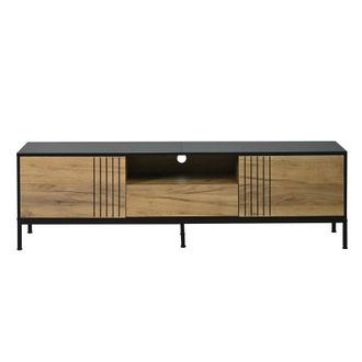 Urban Meuble Mueble TV efecto roble con 2 puertas y 1 caj&oacute;n, 170x35x50 cm