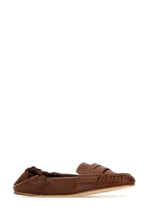 Dsquared2 Womens Caramel Leather Loafers Cotto Mocassini