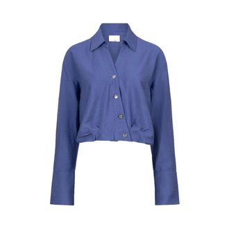 Dante6 Dames, Blouses & Shirts, Blauw, Maat: XS