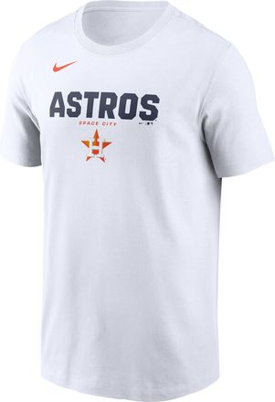 Nike Houston Astros Bold Team Name Nike Mens MLB T-Shirt in White | N19910AHUS-D31
