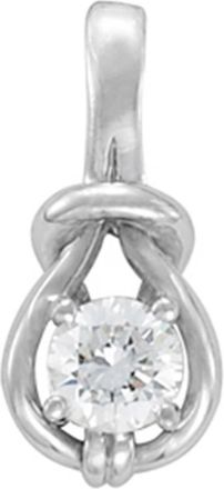 Pompeii3 1/2ct Love Knot Round Solitaire Diamond Pendant