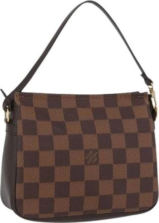 Louis Vuitton Pre-owned Mini Bags, female, Brown, Size: ONE SIZE Pre-owned Damier Ebene Pouch