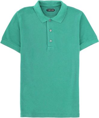 Tom Ford Lyocell And Cotton Polo Shirt