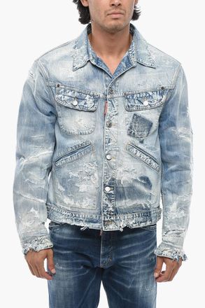 Dsquared2 70S Denim Jacket with Vintage Effect Dsquared2