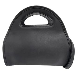 Coach Pre-owned Glove Leather 2way Handbag - Dames - Pre-owned - Zwart - Maat: ONE Size Leer