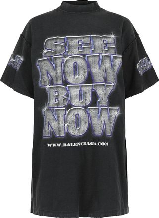 Balenciaga Oversized See Now Buy Now Inside Out T-Shirt
