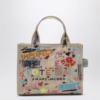 Marc Jacobs The Tote Bag small beige with punk lettering