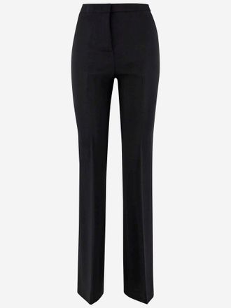 パンツ PINKO Woman Pants Black 100351A04I Z99 Pinko Woman Wide Cargo Pants with Semi-transparent Georgette