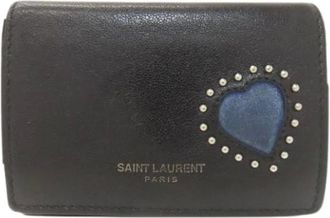 Saint Laurent Pre-owned Wallets, female, Black, Size: ONE SIZE Pre-owned Tri-fold Wallet