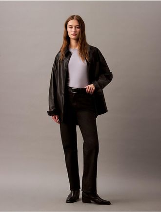 Calvin Klein Womens Soft Cotton Tee - Purple - S