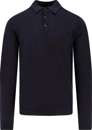 Zanone Flexwool Slim-Fit Polo - Heren - Polos - Blauw - 2XL - Wol - Tops