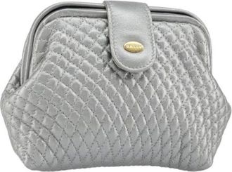Bally Pre-owned Clutches, female, Gray, Size: ONE SIZE Pre-owned Leather Clutch