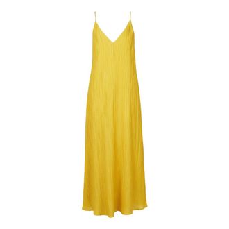 SOLOTRE Midi Dresses, female, Yellow, Size: 2XL Abu Dress