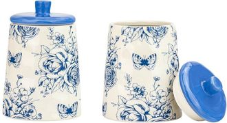 10 Strawberry Street Set Of 2 Bella Canisters