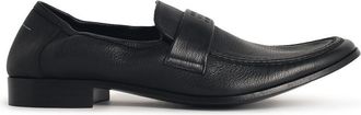 Maison Margiela Black Swing-Toe Leather Moccasins
