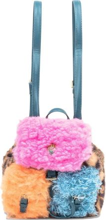 Kurt Geiger Kleine Hoxton rugzak met luipaardprint - Roze