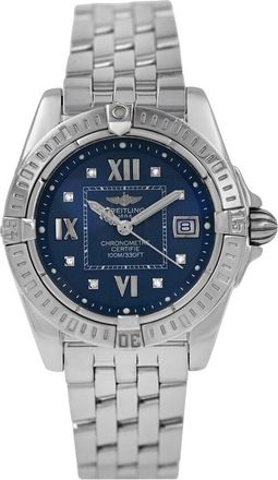 Breitling Pre-owned Breitling Cockpit Lady Quartz Chronometer Blue Dial Ladies Watch A71356