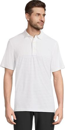 Vineyard Vines Short Sleeve Palmero Polo Mens Clothing White Cap/Jake Blue : SM, Polyester/Spandex