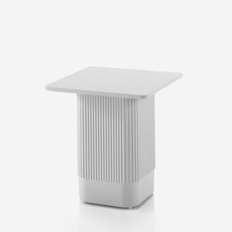 Aqa Tavolino Da Salotto Quadrato Con Top In Mdf Rio - Bianco