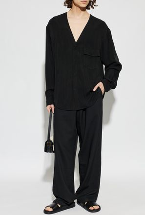 Giorgio Armani Shirt With Pocket, Mens, Black