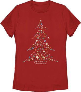 Friends Womens Friends Christmas Icons Graphic T-Shirt in Red at Nordstrom, Size Xx-Large