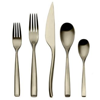 Mepra Arte Flatware Set - 5 Pieces in Ice Champagne at Nordstrom