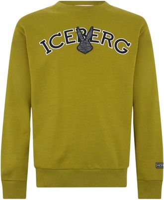 Iceberg Felpa Girocollo - - Sweatshirts & Hoodies - Uomo - Verde - M