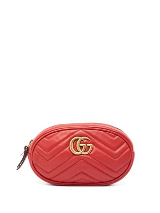 Gucci 2024 Matelass&eacute; GG Marmont belt bag - Red