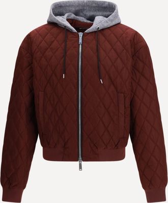 Dsquared2 Quilted hooded Bomber Jacket Male 48