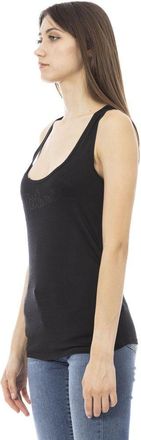 Just Cavalli Black Viscose Women Top