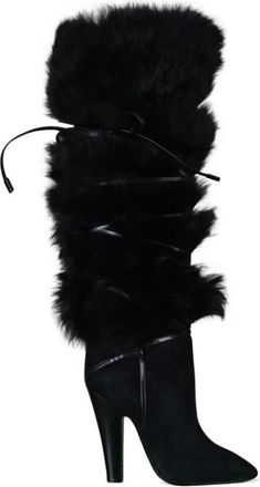 Saint Laurent Jokull Boots - Dames - Laarzen met Hak - Zwart - 37 EU - Leer - Schoenen