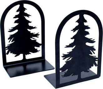 OEM Juego De 2 Sujetalibros, Sujetalibros Decorativos De Hierro En Forma De L, Antideslizantes Y Resistentes A La Corrosi&oacute;n, 18 X 15,2 X 12,7 Cm