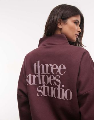 adidas adidas Performance tracktop Three Stripes Studios bordeaux-Rosso