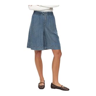 N&uuml;mph Dames, Korte broeken, Blauw, Maat: XS Denim
