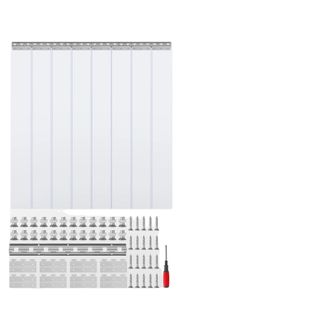 OEM Cortina Divisoria, Material De Pvc Transparente, Control De Temperatura, 8 Piezas