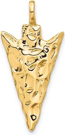 Diamond2Deal 14k Yellow Gold 3D Arrow Head Charm
