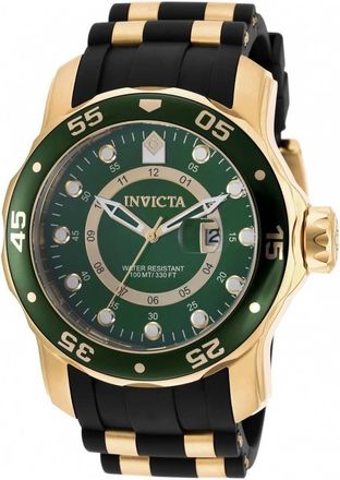 Invicta Pro Diver Scuba Quartz Green Dial Mens Watch 6994