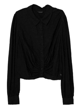 Guess Co button-up shirt - women - Viscose - S - Black