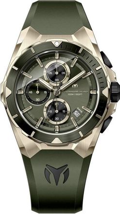 Technomarine Ocean Chronograph Quartz Olive Green Dial Mens Watch TM-318143
