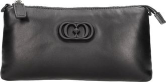 La Carrie Tassen, Dames, Zwart, ONE Size, Leer, Deccan Double Wallet Bag