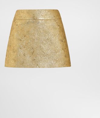 Dolce & Gabbana Lam&eacute; Jacquard Skirt - Woman Gold 36
