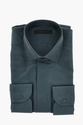 Corneliani CODE Silk Shirt with French Collar size 39