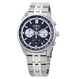Seiko Chronograph Quartz Blue Dial Mens Watch SSB427P1