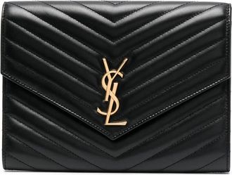 Saint Laurent Cassandre Matelass&eacute; Leather Clutch Bag