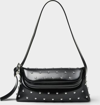 Osoi Womens Folder Brot studded leather baguette bag