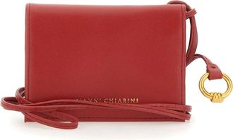 Gianni Chiarini Accessoires, Dames, Rood, ONE Size, Leer, Nappa Kaarthouder