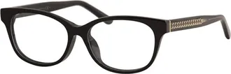 Jimmy Choo London Ladies Black Rectangular Eyeglass Frames JC198/F 080700
