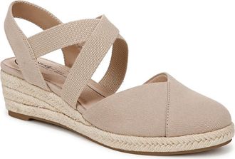 Life Stride Kimball Slingback Espadrille Platform Wedge in Taupe at Nordstrom, Size 8.5