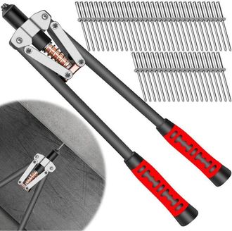 OEM Pince A Rivet - 43 Cm - Compatible Con Remaches De 2 4 3 2 4 0 4 8 Mm - Acero Al Carbono - Para Automocion Cvc Bricolaje - 1 Unidad